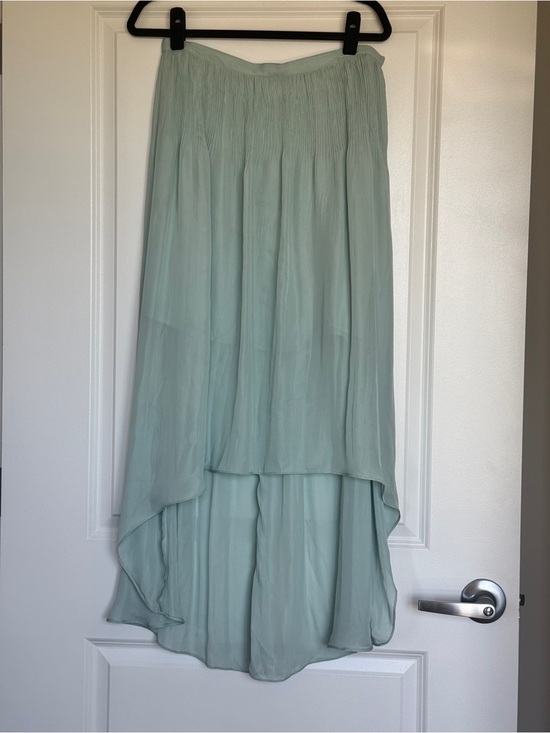 Sanctuary Dresses & Skirts - SANCTUARY Anthropologie Mint Green Seafoam Hi-Low Asymmetrical Maxi Skirt L